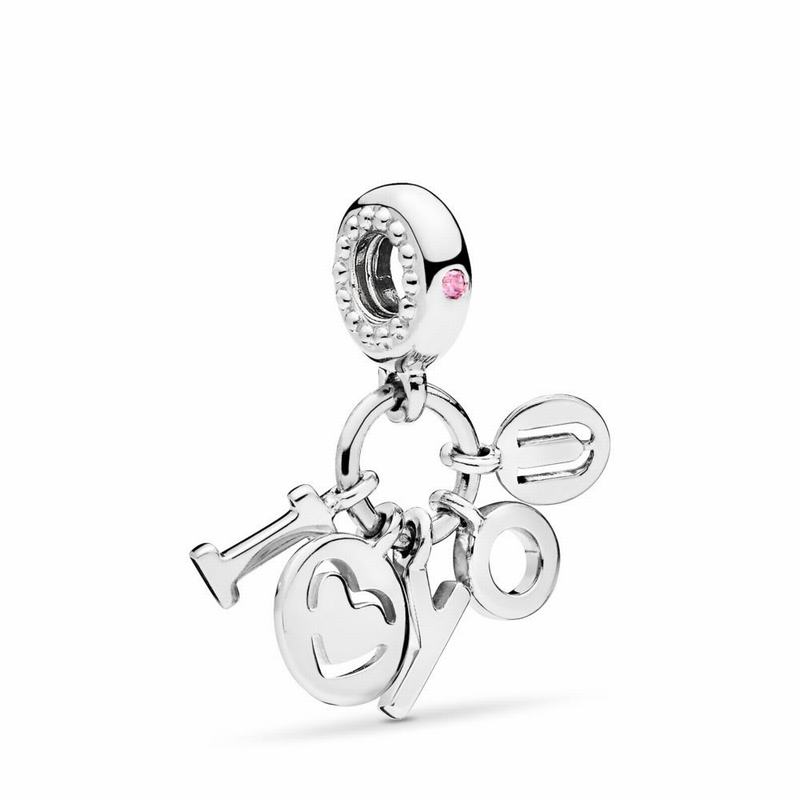 Pandora I Love You Letters Dangle Charm Sale NZ, Sterling Silver (637425-JOQ)